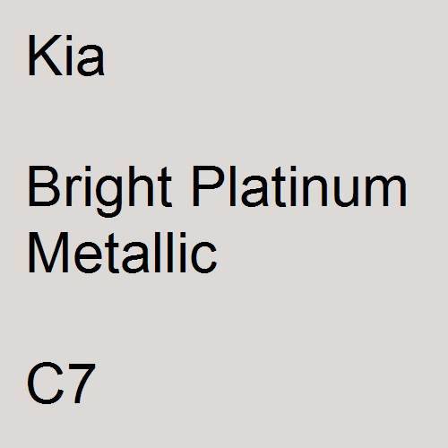 Kia, Bright Platinum Metallic, C7.